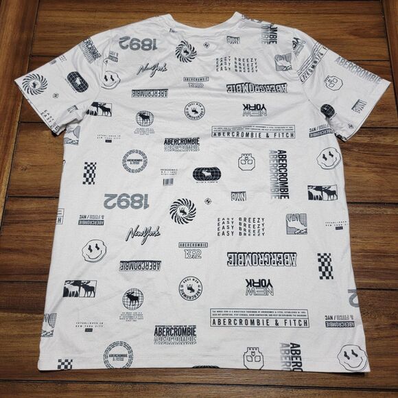 Abercrombie Kids B&W Short Sleeve Tee Graphic - Size 15/16 - Picture 4 of 4